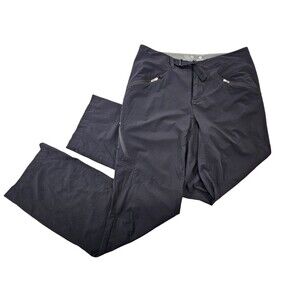 LM Women's 8 Mountain Hardwear Black Straight Leg Hiking Outdoor Pants Black EUC